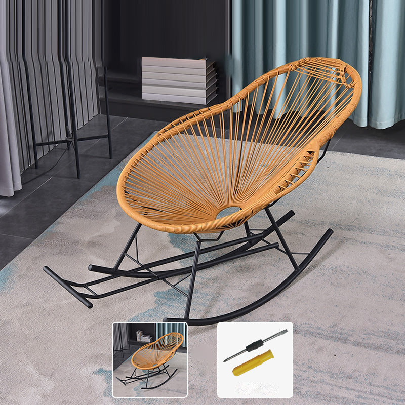 Contemporary Style Rattan Rocking Chair Indoor Rocking Chair