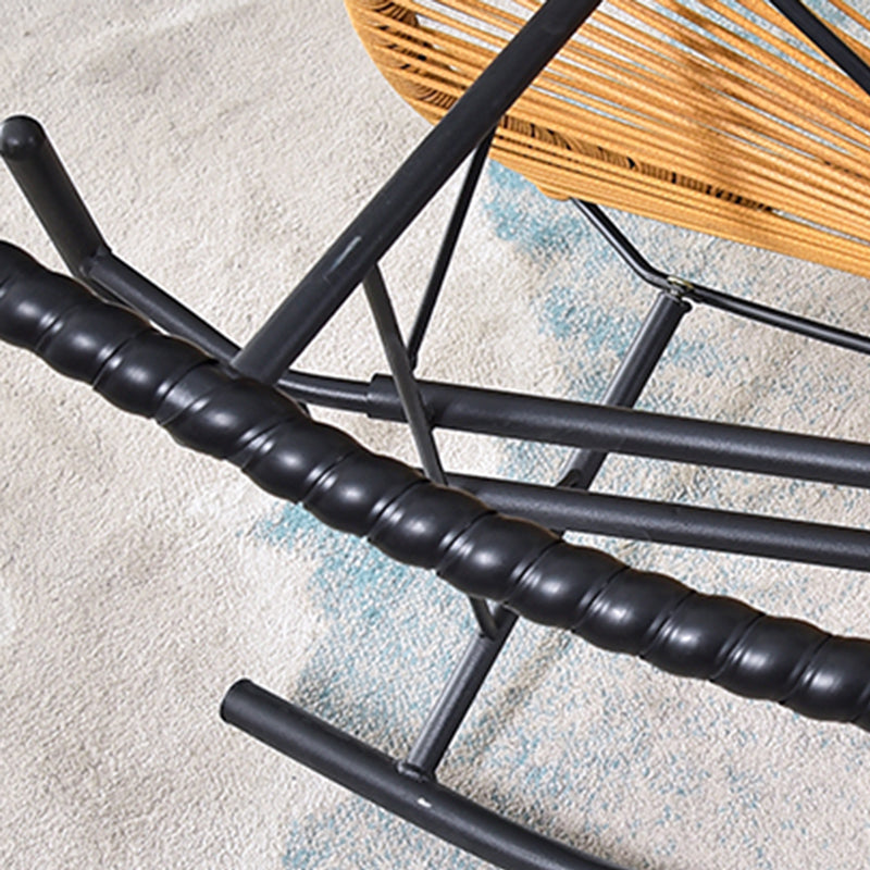 Contemporary Style Rattan Rocking Chair Indoor Rocking Chair