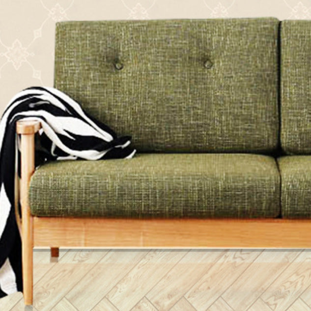 Contemporary Tufted Back with Square Arm in Cotton for Apartment