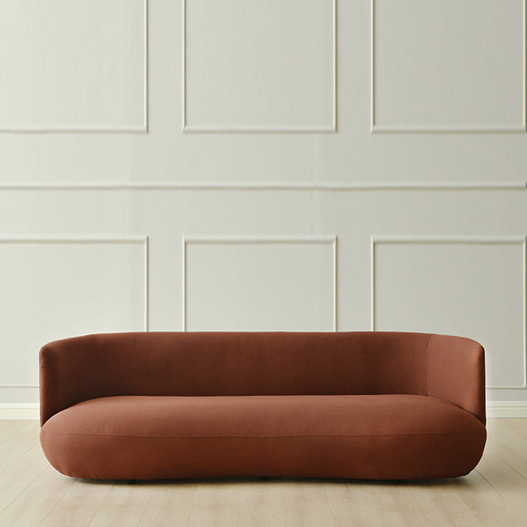 Contemporary 29.5" H Solid Color Linen Tuxedo Arm Sofa for Living Room