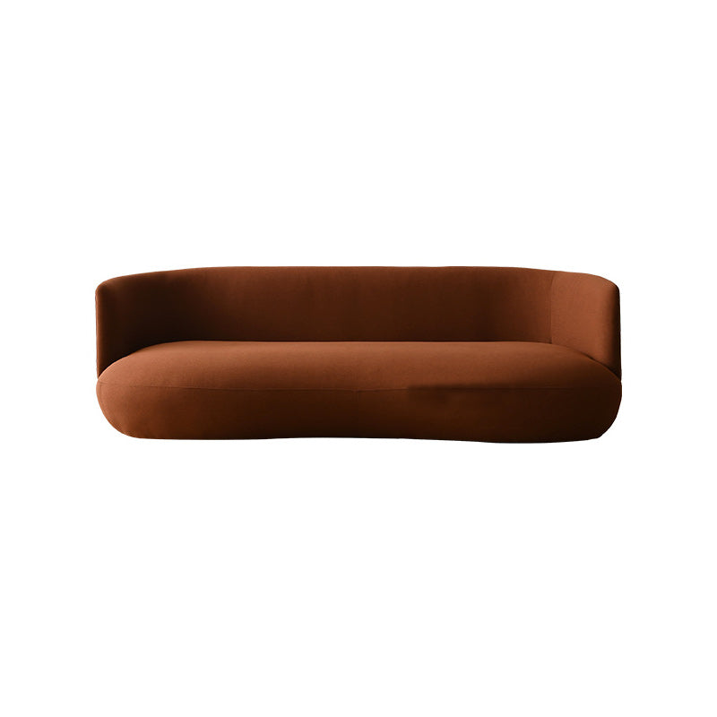 Contemporary 29.5" H Solid Color Linen Tuxedo Arm Sofa for Living Room