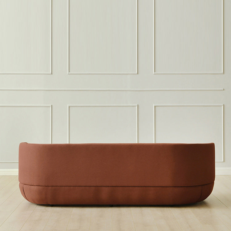 Contemporary 29.5" H Solid Color Linen Tuxedo Arm Sofa for Living Room