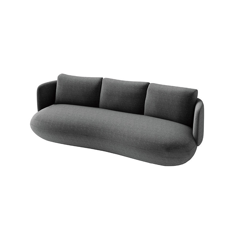Contemporary 29.5" H Solid Color Linen Tuxedo Arm Sofa for Living Room