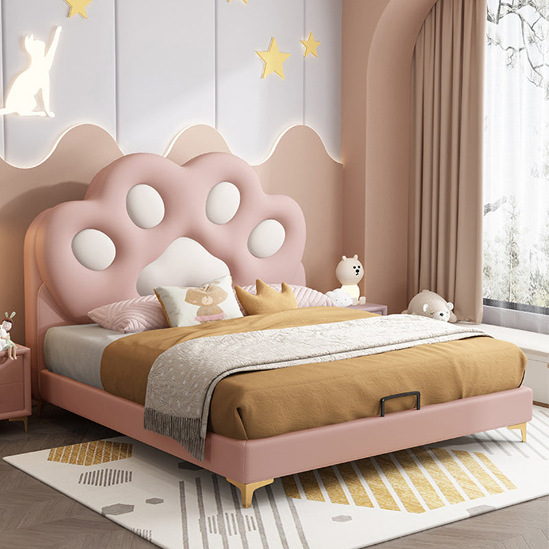 Modern Low Upholstered Bed Frame King & Queen Wood Standard Bed
