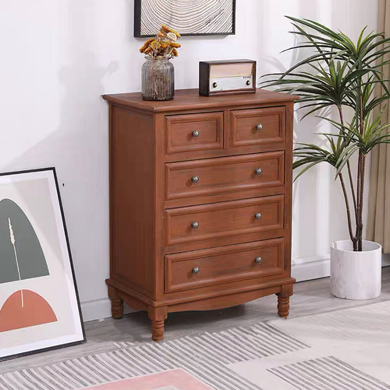 Contemporary Chest Knobs Solid Wood with Drawer Rectangle Accent Chest