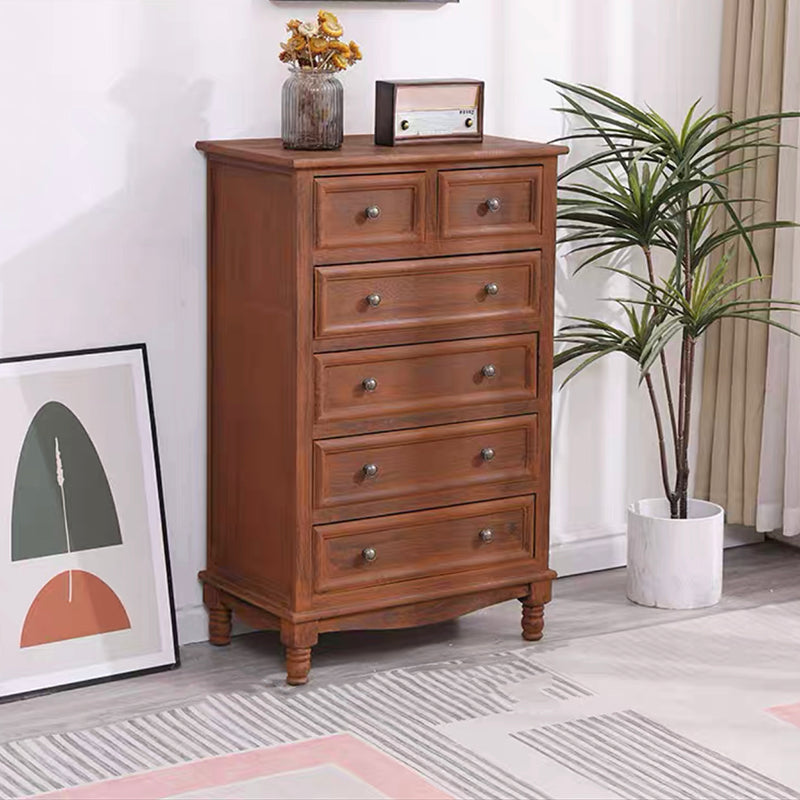 Contemporary Chest Knobs Solid Wood with Drawer Rectangle Accent Chest