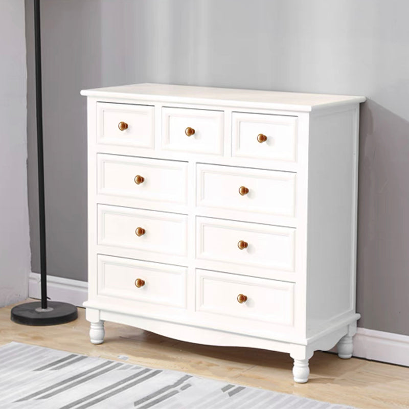 Contemporary Chest Knobs Solid Wood with Drawer Rectangle Accent Chest