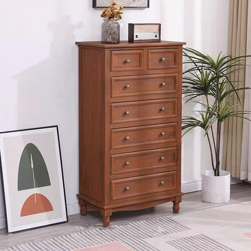 Contemporary Chest Knobs Solid Wood with Drawer Rectangle Accent Chest
