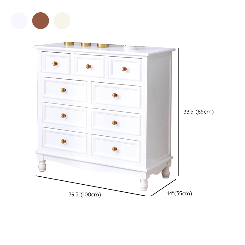 Contemporary Chest Knobs Solid Wood with Drawer Rectangle Accent Chest