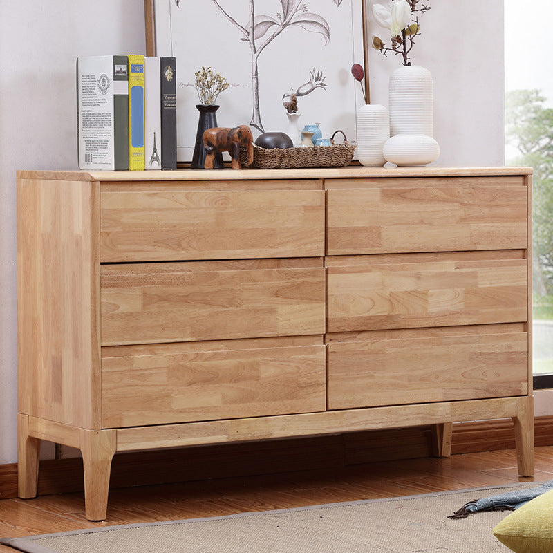 Contemporary Chest Squared Legs Solid Wood Grooves with Drawer Accent Chest