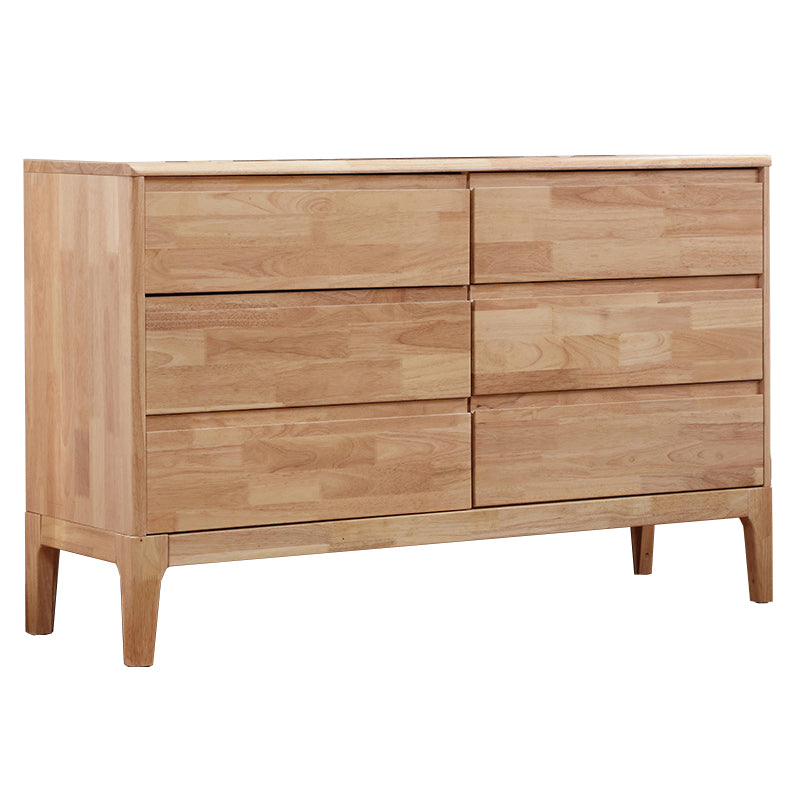 Contemporary Chest Squared Legs Solid Wood Grooves with Drawer Accent Chest