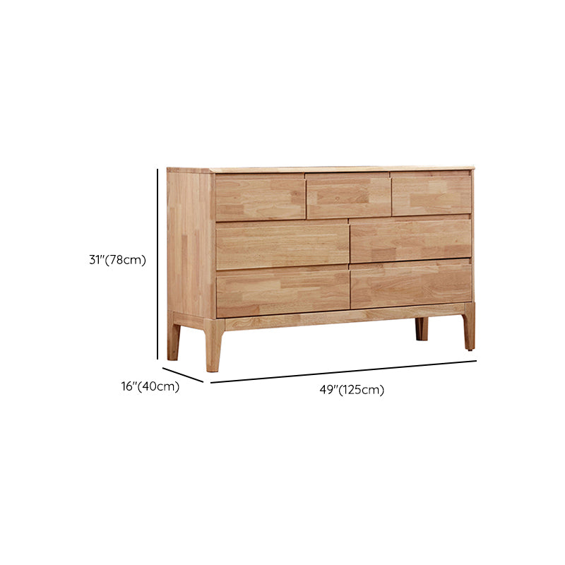 Contemporary Chest Squared Legs Solid Wood Grooves with Drawer Accent Chest