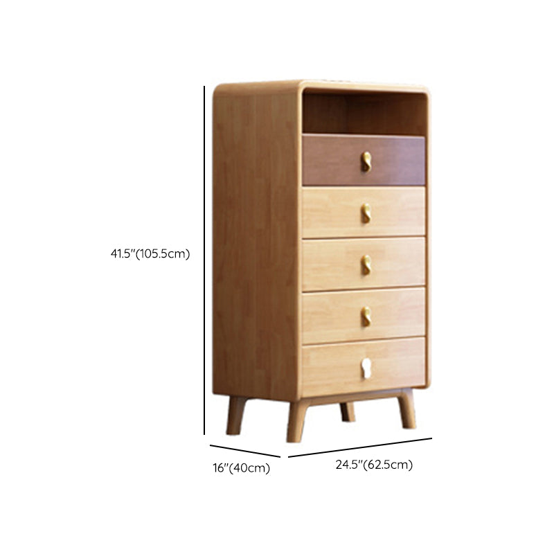Modern & Contemporary Chest Rubberwood with Drawer Rectangle Accent Chest