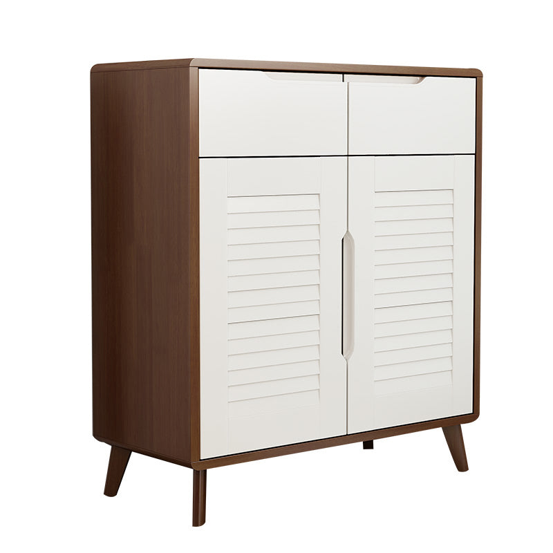 39.37" Tall 2 - Drawer Accent Cabinet Wood Storage Cabinet with 2 Doors