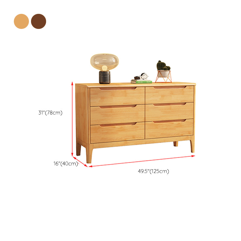 Rectangular Wood Chest Modern Style 5/6/7 - Drawer Accent Chest