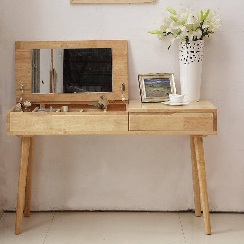 Contemporary Solid Wood Make -up Tables Vanity with 1 Drawer