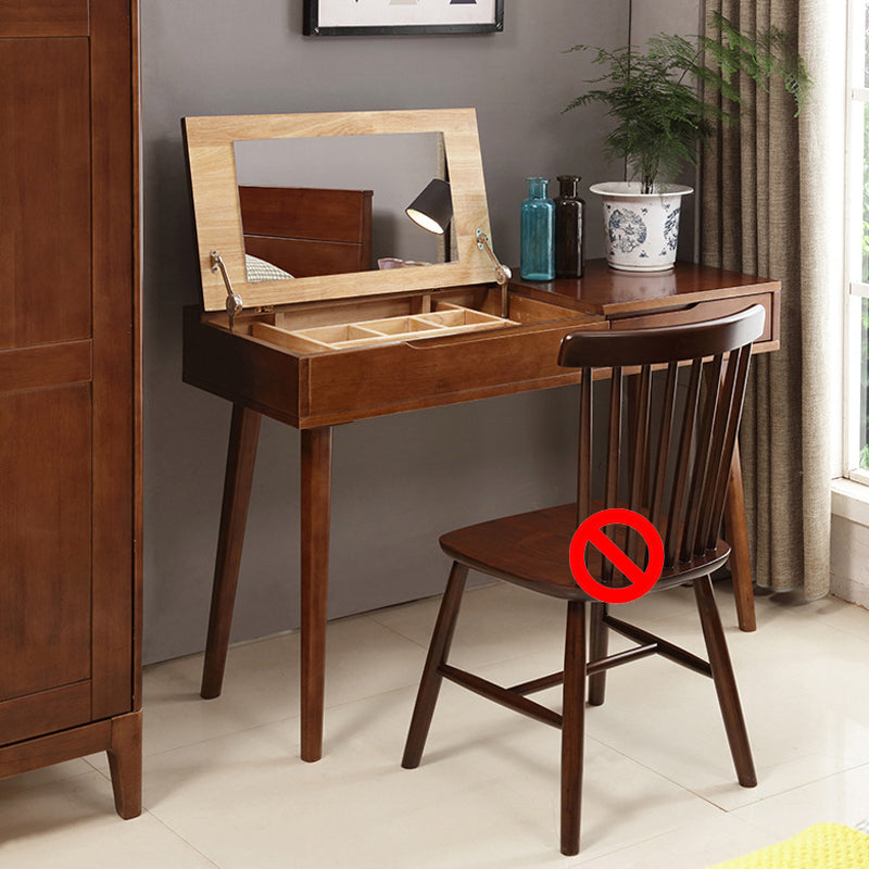 Contemporary Solid Wood Make -up Tables Vanity with 1 Drawer