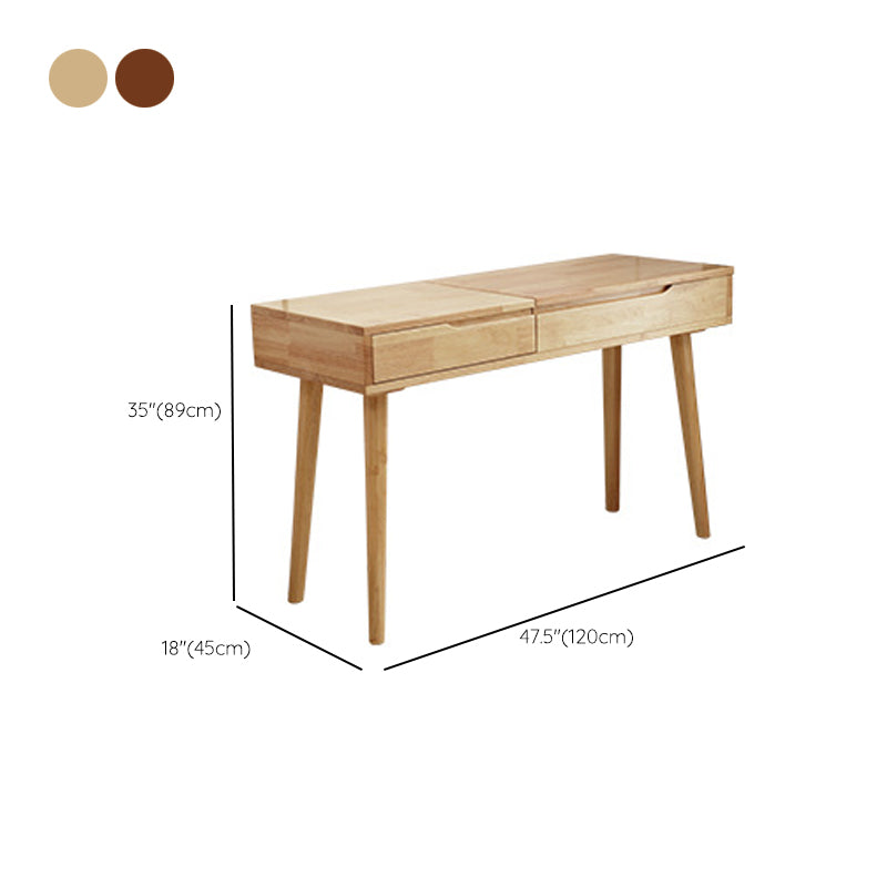 Contemporary Solid Wood Make -up Tables Vanity with 1 Drawer