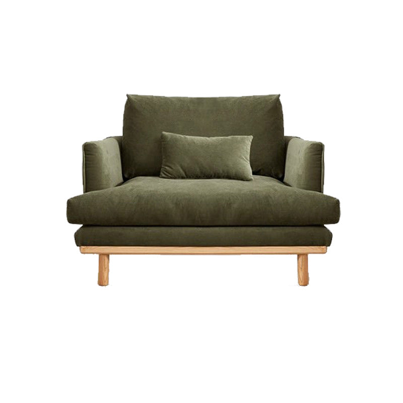 Contemporary Stationary Living Room Seating Square Arm Pillows