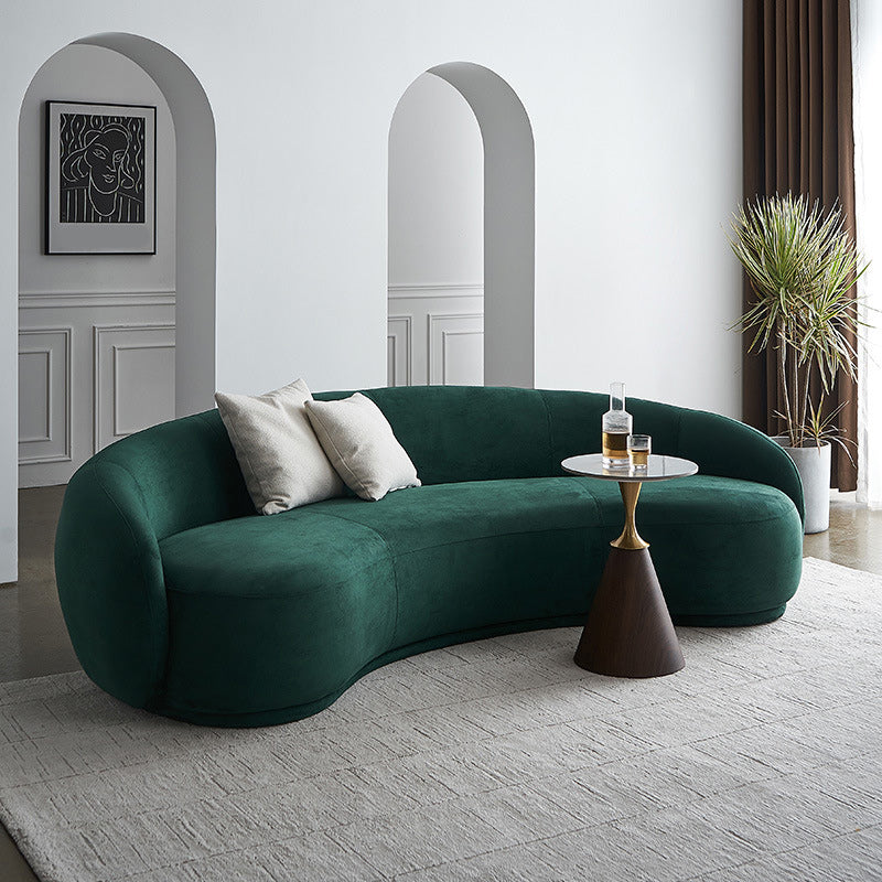 Contemporary Stationary Fabric 3 Seater Living Room Tuxedo Arm Sofa