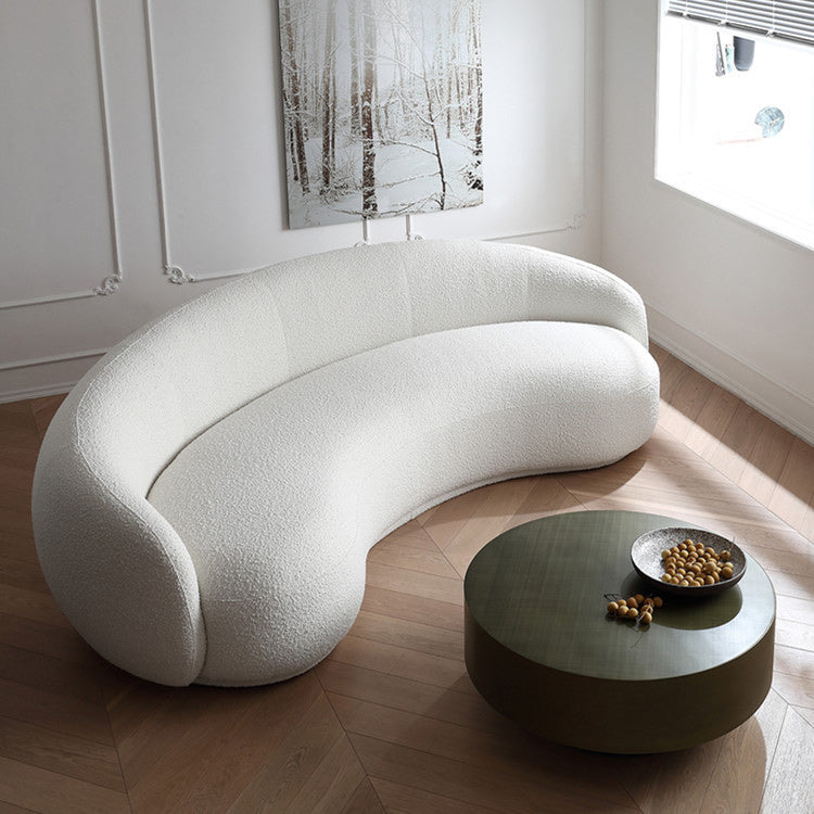 Contemporary Stationary Fabric 3 Seater Living Room Tuxedo Arm Sofa