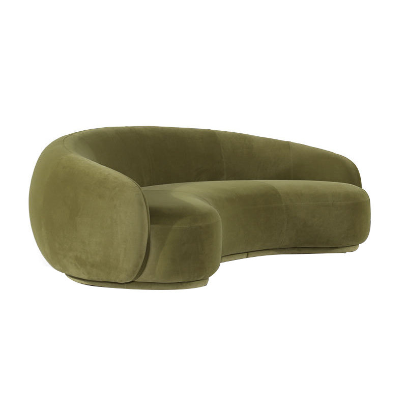 Contemporary Stationary Fabric 3 Seater Living Room Tuxedo Arm Sofa