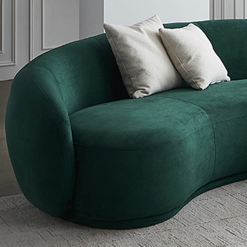 Contemporary Stationary Fabric 3 Seater Living Room Tuxedo Arm Sofa