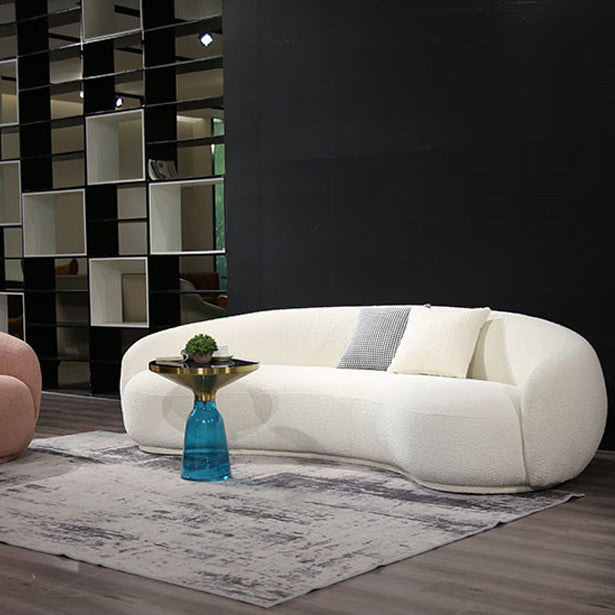 Contemporary Stationary Fabric 3 Seater Living Room Tuxedo Arm Sofa
