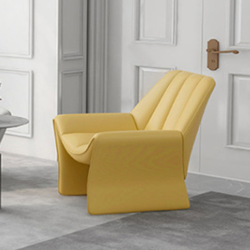 33.85" Wide Parsons Chair Armless Chair with Sewn Pillow Back