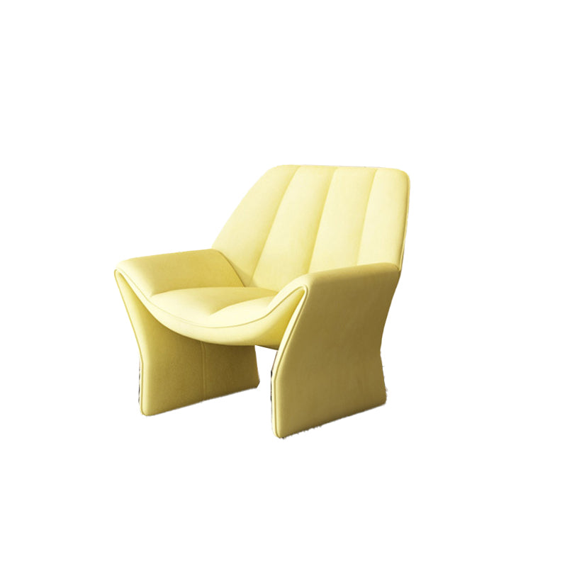 33.85" Wide Parsons Chair Armless Chair with Sewn Pillow Back