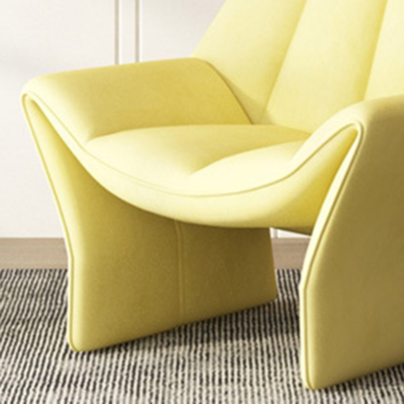 33.85" Wide Parsons Chair Armless Chair with Sewn Pillow Back