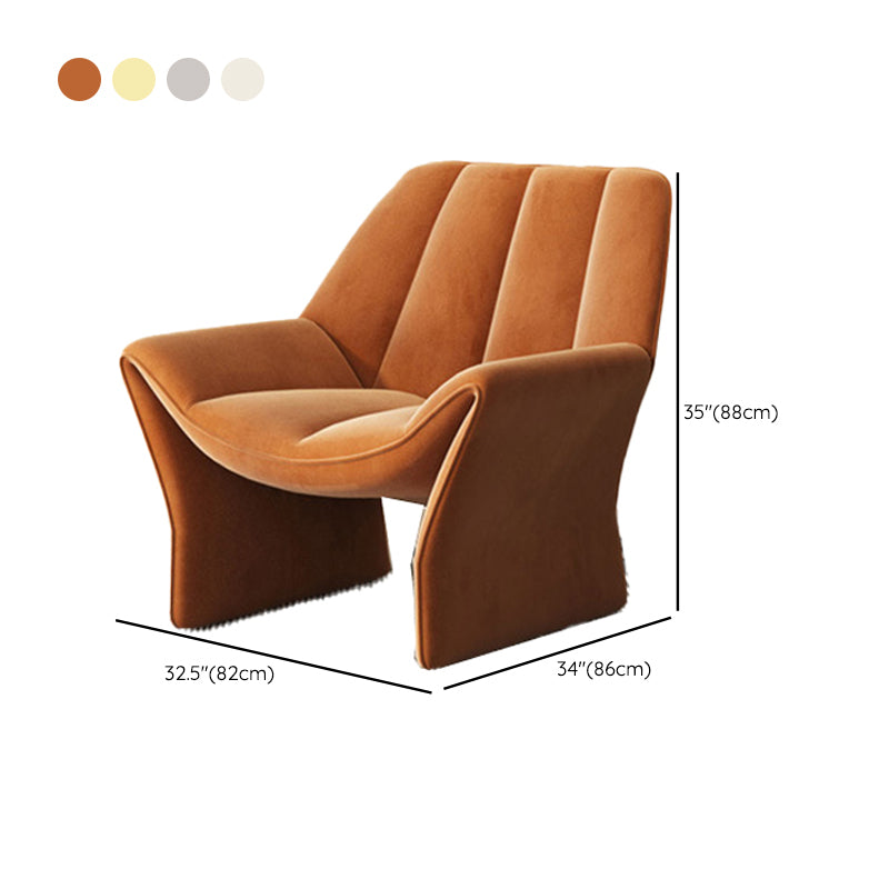 33.85" Wide Parsons Chair Armless Chair with Sewn Pillow Back