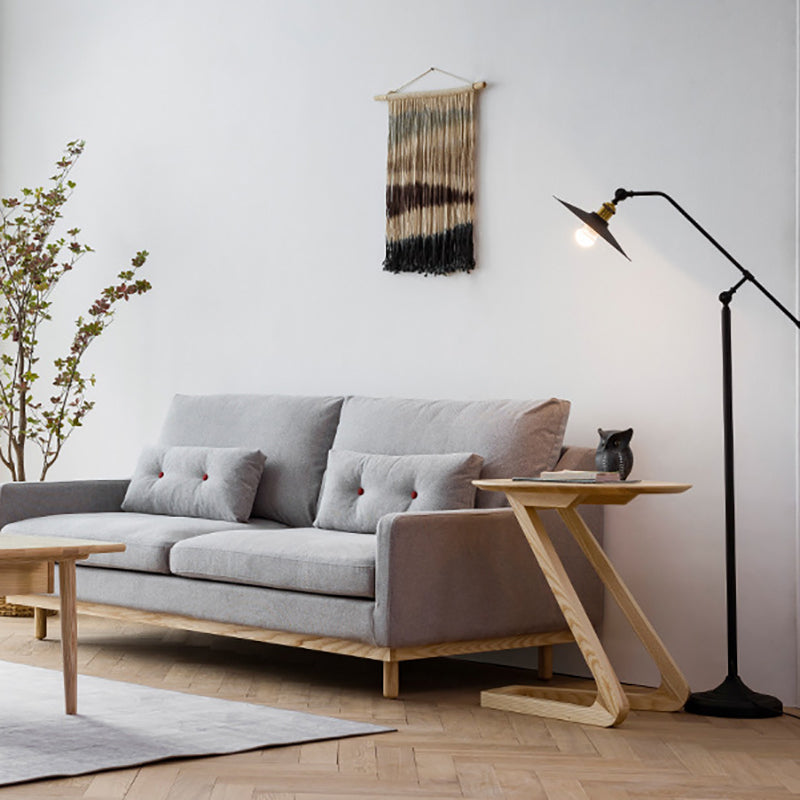 Solid Wood Abstract Table Round Scandinavian Living Room End Table