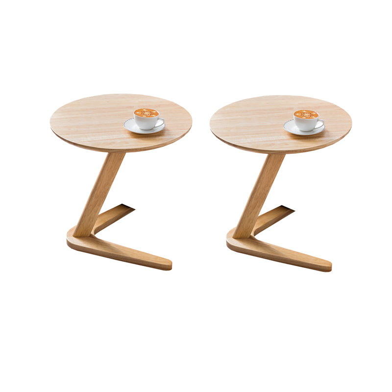 Scandinavian Solid Wood End Table Abstract Base Table Living Room Side Table