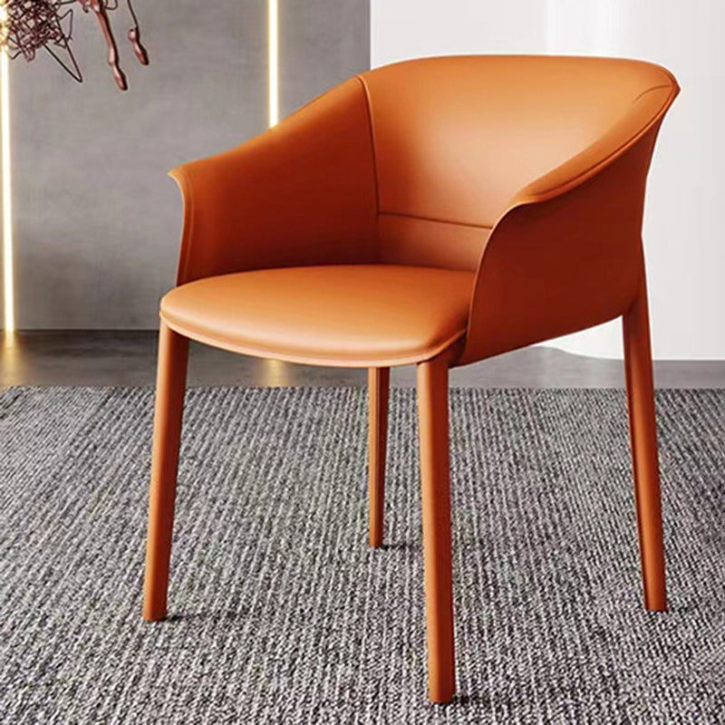 Arms Included Barrel Chair Barrel Sloped Arm Accent Chair with Legs