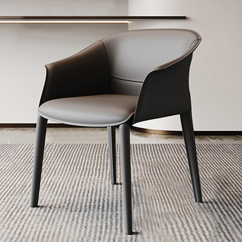 Arms Included Barrel Chair Barrel Sloped Arm Accent Chair with Legs