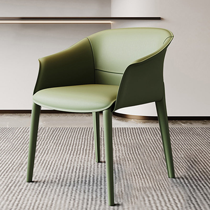 Arms Included Barrel Chair Barrel Sloped Arm Accent Chair with Legs