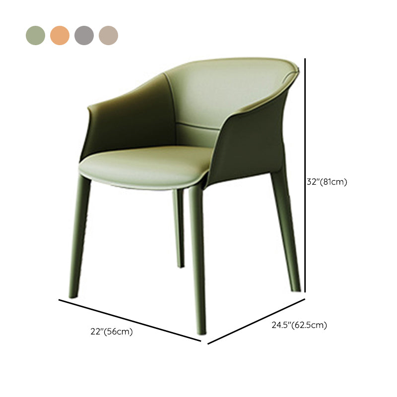Arms Included Barrel Chair Barrel Sloped Arm Accent Chair with Legs