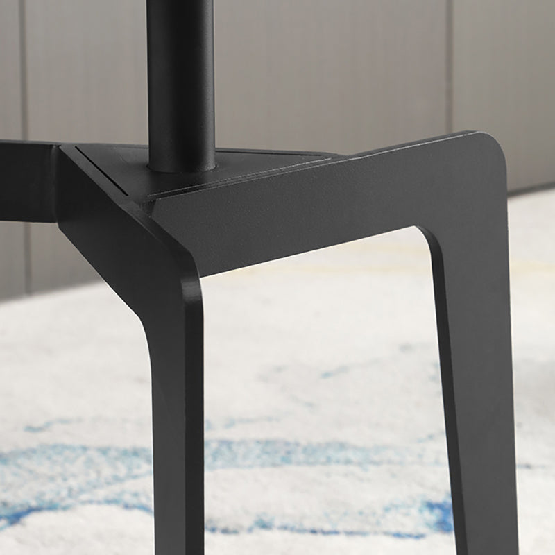 Modern 21.65" Tall Steel 3 Legs End Table Round Slate Top Side Table