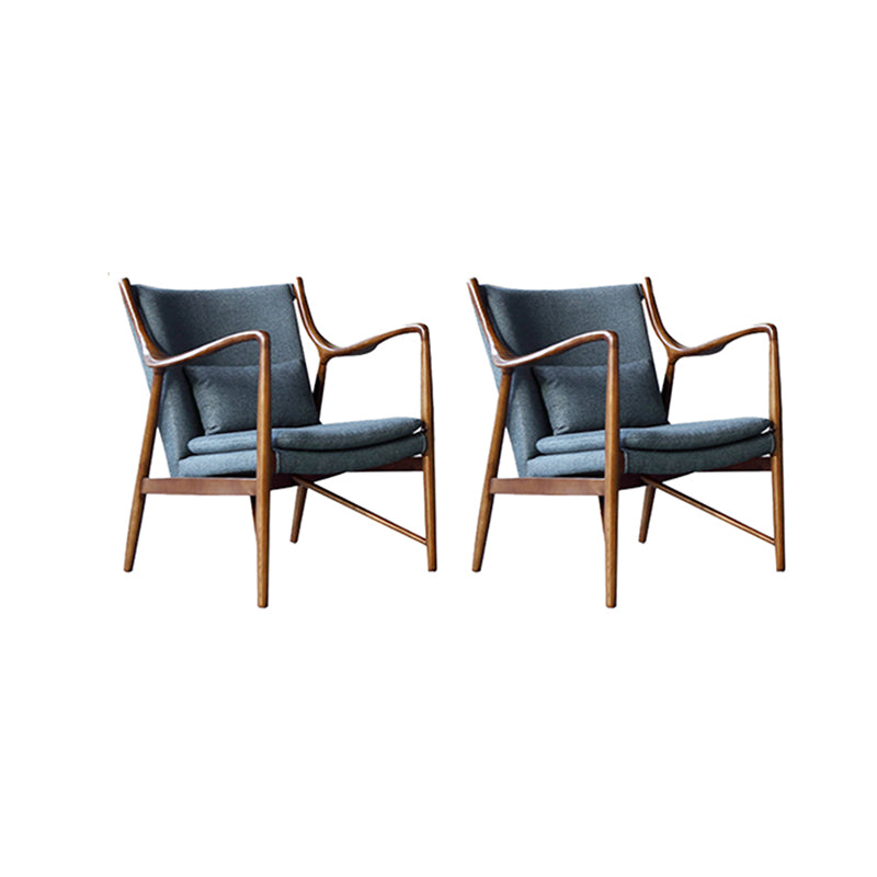 Arms Included Fixed Back Armchair Living Room Chair with Cushion