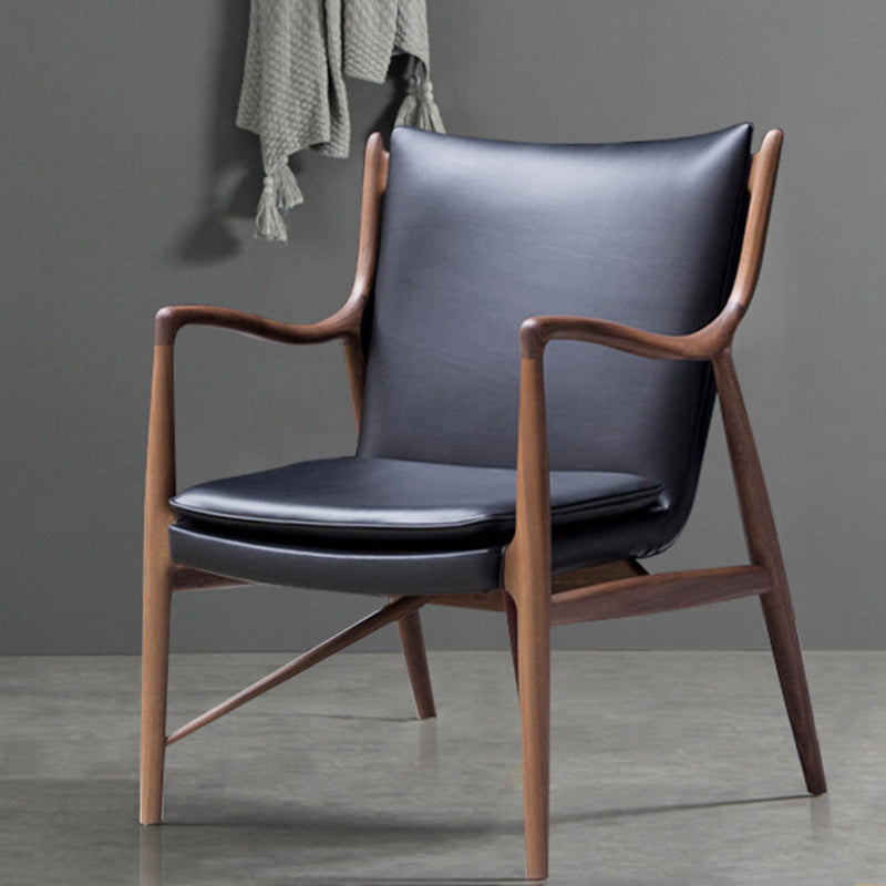 Arms Included Fixed Back Armchair Living Room Chair with Cushion