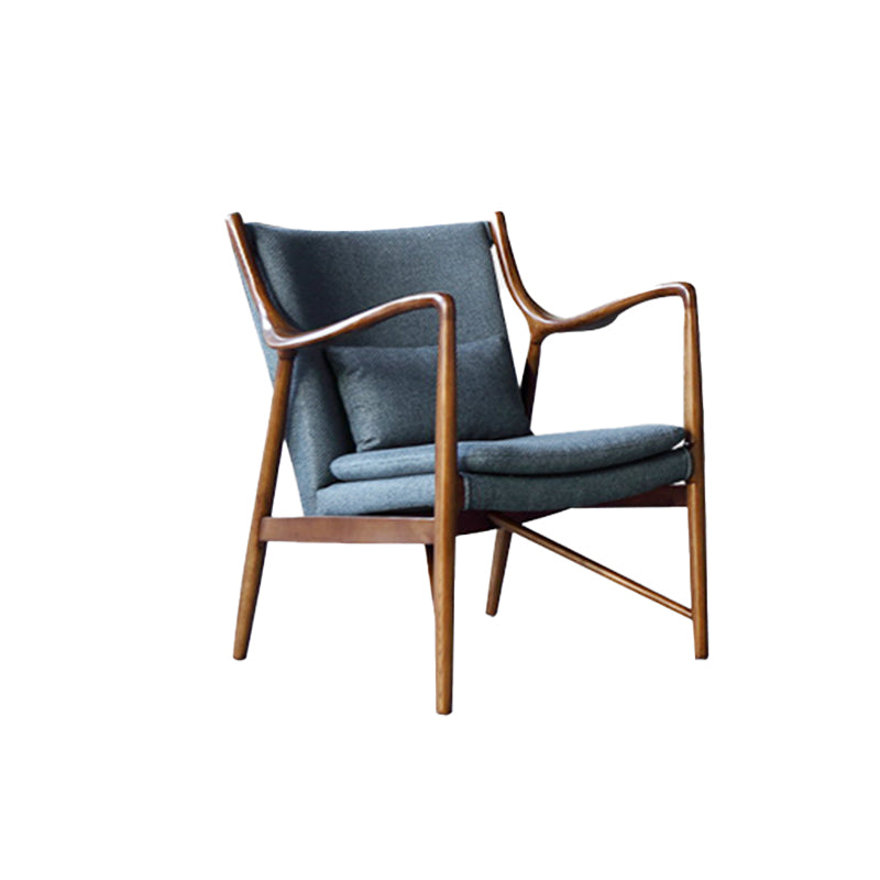 Arms Included Fixed Back Armchair Living Room Chair with Cushion