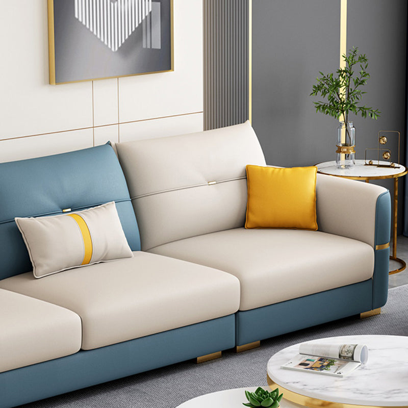 Sqaure Arm Tufted Back Sectional Luxurious 4-seat Sectional Sofa