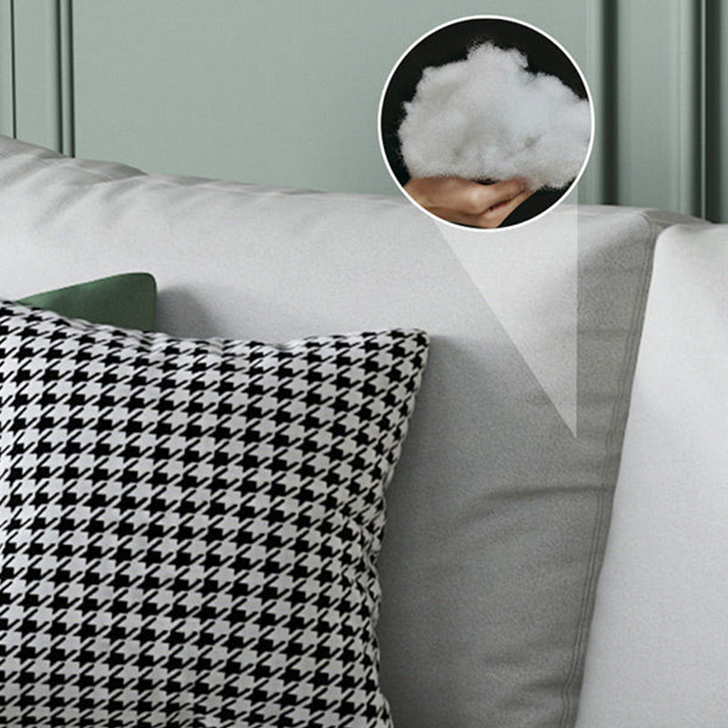 Green Luxurious Sectional Sofa Faux Leather Round Arm Sectional