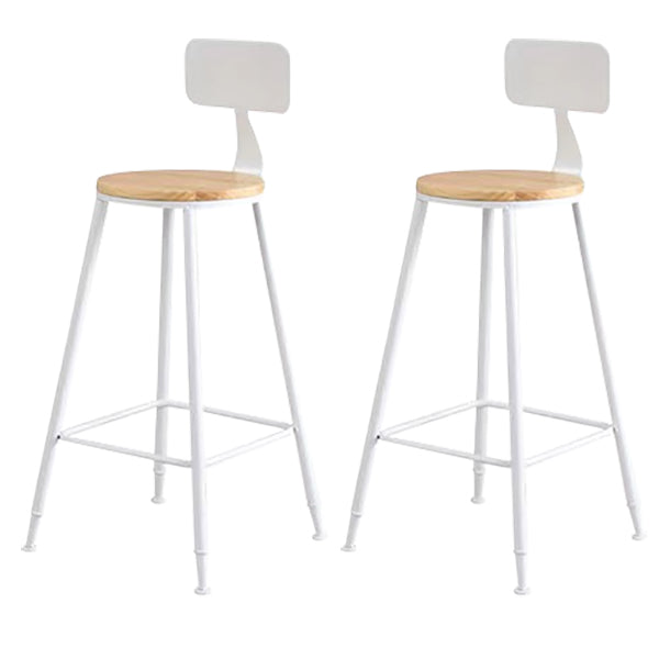 Solid Wood Counter Stool Contemporary Armless Stool for Living Room