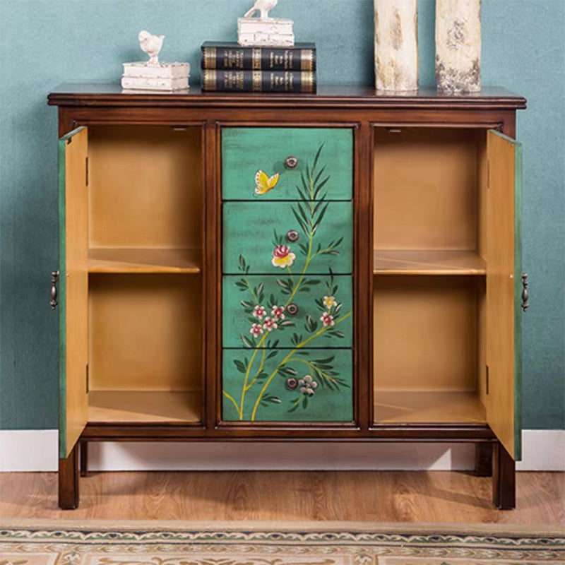 Traditional Storage Chest Manufactured Wood Storage Chest Dresser with 4 Drawers