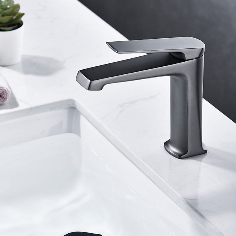 Contemporary Vessel Faucet Copper Lever Handles Low Arc Vessel Faucet