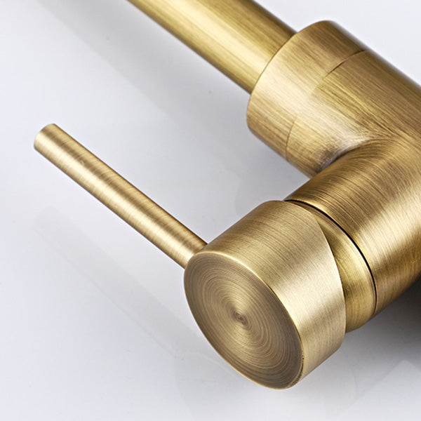 Floor Mount Tub Faucet Single Handle Metal Freestanding Faucet - 46.5" H