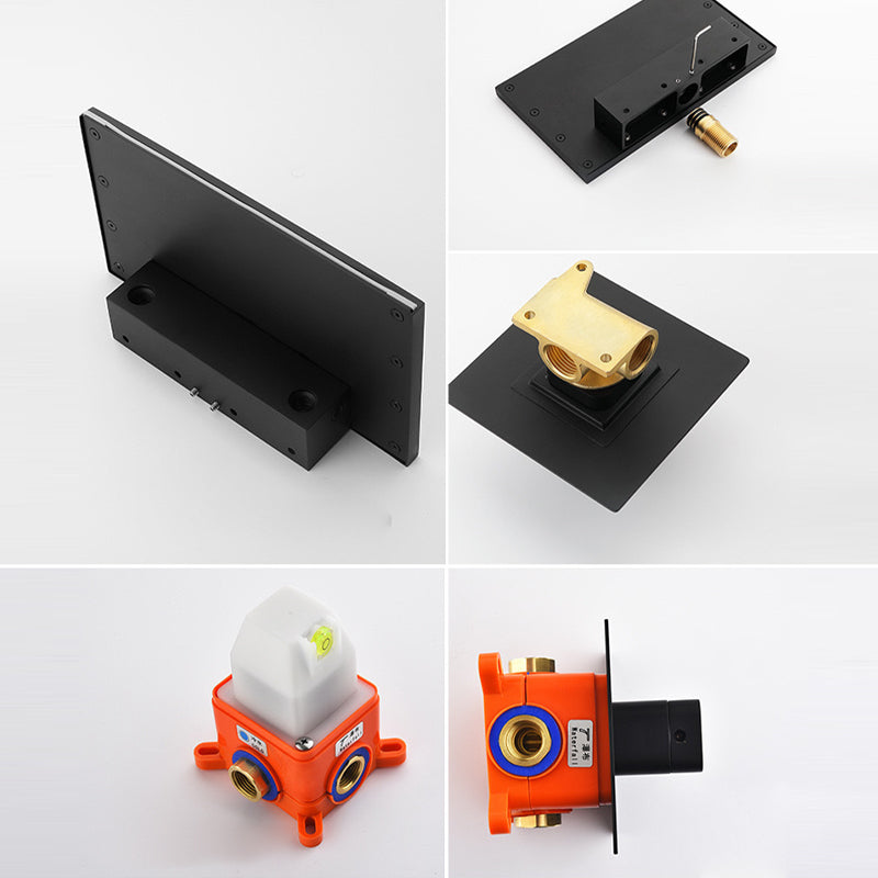 Modern Tub Faucet One Handle Copper Wall Mounted Bathtub Faucet