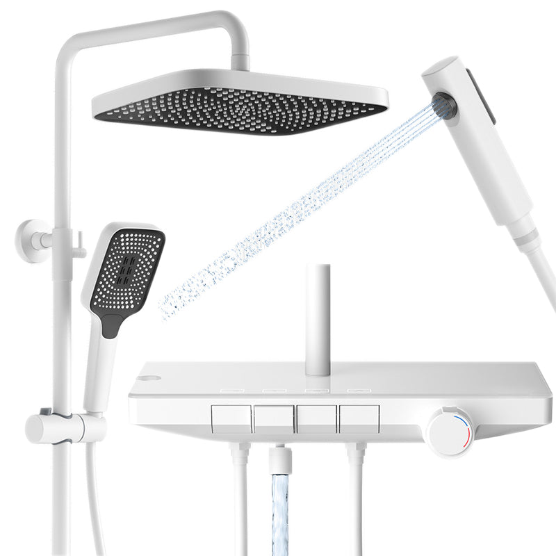 Modern Wall Mounted Adjustable Water Flow Shower Faucet Shower Hose Shower System